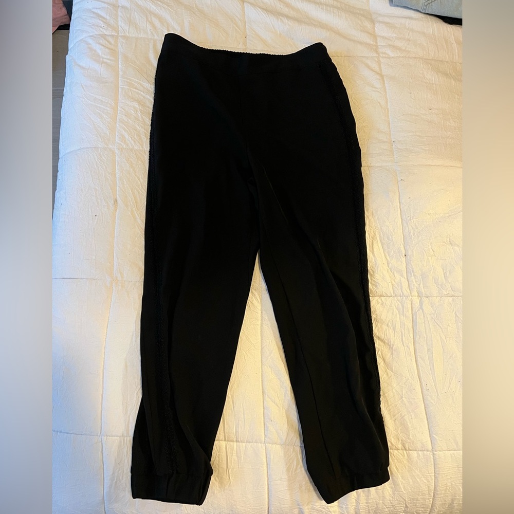 Office pants with lace | ZARA